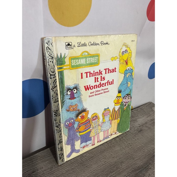 1984 Golden Book “I Think That It Is Wonderful” Sesame Street - Picture 1 of 10